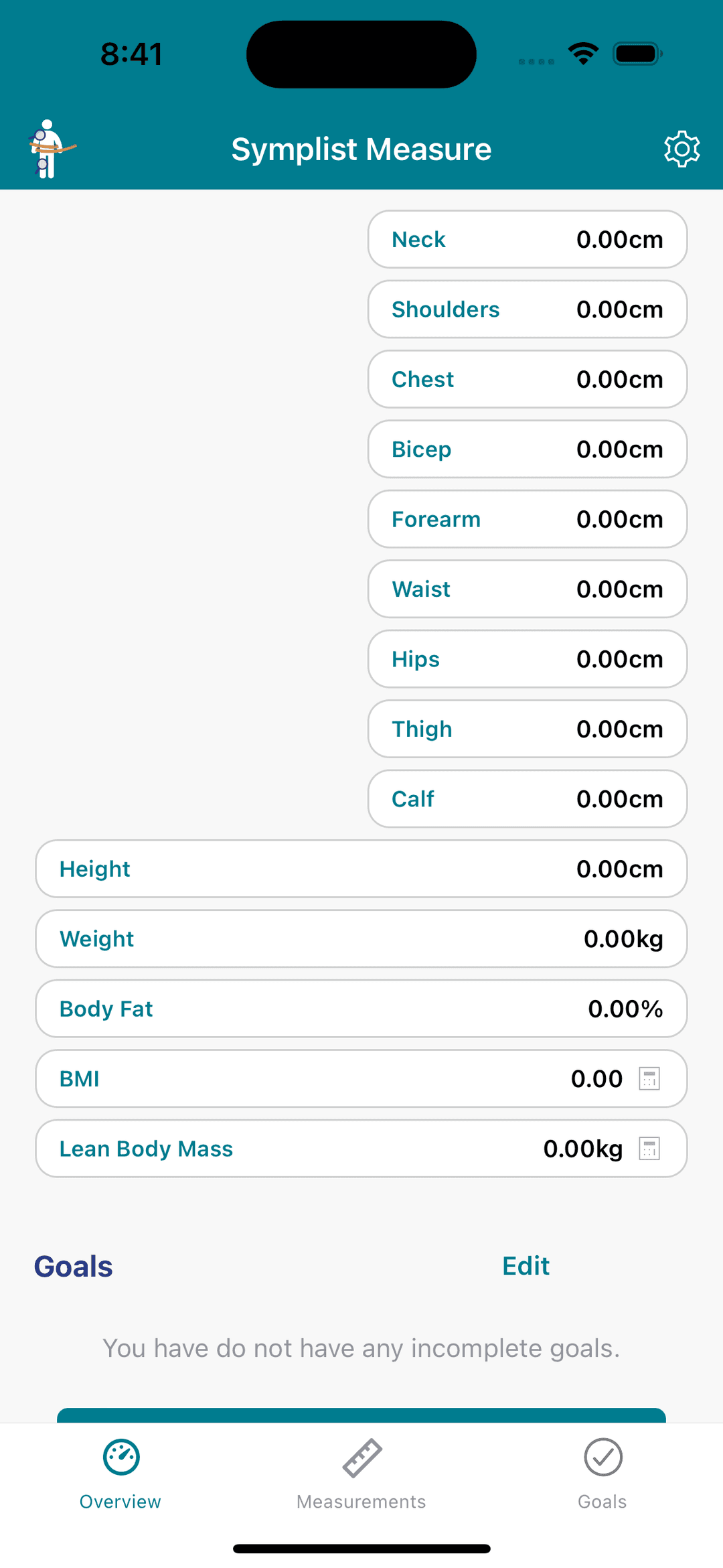 Nourish - Overview Screen